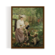 Summer, Vintage Landscape, brown framed print, for wall decor - Arts Fiesta Online Art Gallery