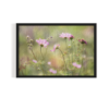 Summer Flowers, Vintage Landscape, black framed print, for wall decor - Arts Fiesta Online Art Gallery