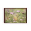Summer Flowers, Vintage Landscape, brown framed print, for wall decor - Arts Fiesta Online Art Gallery