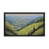 Verdant Vistas, landscape painting, black framed painting for wall decor - arts fiesta online art gallery