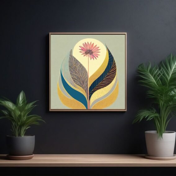 Boho Abstract, Boho Digital Art by Arts Fiesta, Online Art Gallery