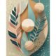 Bohemian Vibe 2, Boho Abstract Art Print, Canvas Print, by Arts Fiesta, Online Art Gallery