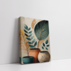 Boho Art Pots, Boho art, abstract painting stretched canvas framed print, for wall decor - Arts Fiesta Online Art Gallery