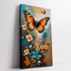 Butterfly Art abstract painting stretched canvas gallery wrapped canvas, for wall decor - Arts Fiesta Online Art Gallery