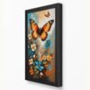 Butterfly Art, Abstract Digital Art, Black Framed by Arts Fiesta, Online Art Gallery