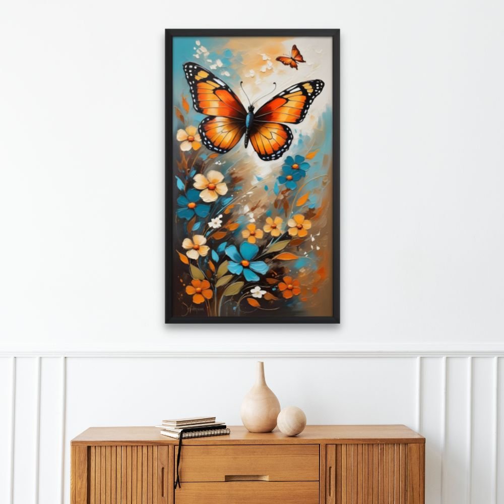 Butterfly Art, Abstract Digital Art by Arts Fiesta, Online Art Gallery