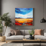 Abstract Textured Landscape