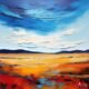 Abstract Textured Landscape - Landscape painting - Arts Fiesta