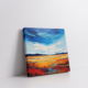 Textured abstract landscape abstract painting stretched canvas gallery wrapped canvas, for wall decor - Arts Fiesta Online Art Gallery