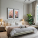 Abstract Flowers 3 and 4 painting, interior decor look 2 - Arts Fiesta online Art Gallery