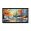 Wilderness, black framed painting for wall decor - arts fiesta online art gallery