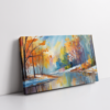 Wilderness landscape painting stretched canvas gallery wrapped canvas, for wall decor - Arts Fiesta Online Art Gallery