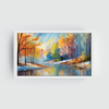 Wilderness, landscape painting, white framed painting for wall decor - arts fiesta online art gallery