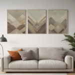 Wood Lines - Set of 3 Frames
