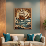 Wooden Ship Art