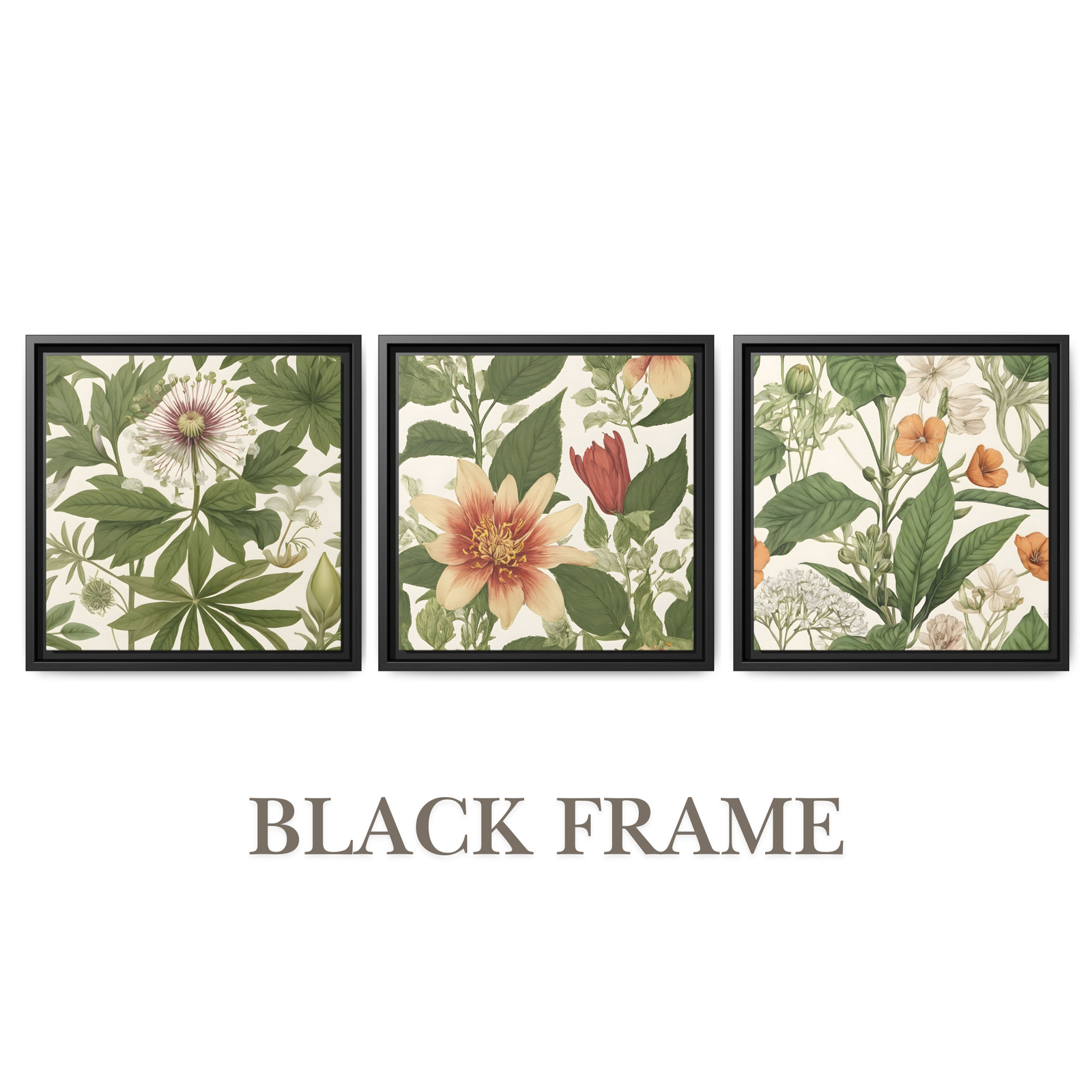 Botanics Art Botanical Black Frame