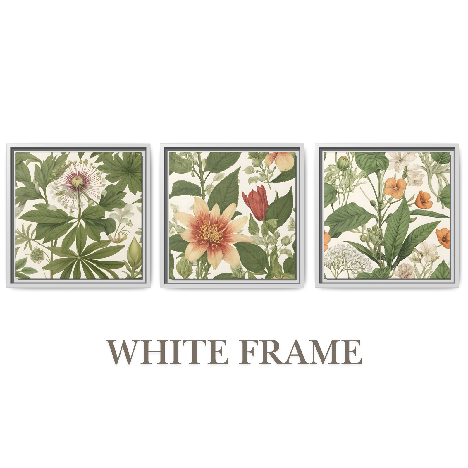 Botanics Art Botanical White Frame