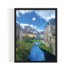 Dean Village Scotland Landscape black framed print by Arts Fiesta