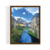 Dean Village Scotland Landscape brown framed print by Arts Fiesta