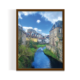 Dean Village Scotland Landscape brown framed print by Arts Fiesta