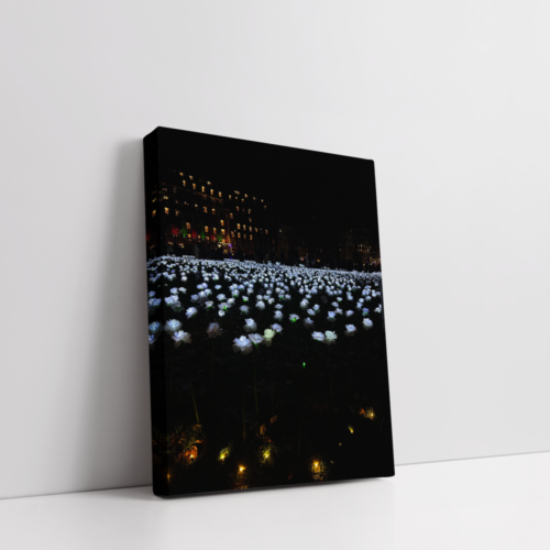 Glow Garden London Landscape stretched canvas or box print by Arts Fiesta