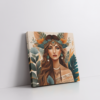 Boho Culture, wall art, Boho art, abstract painting stretched canvas framed print, for wall decor - Arts Fiesta Online Art Gallery