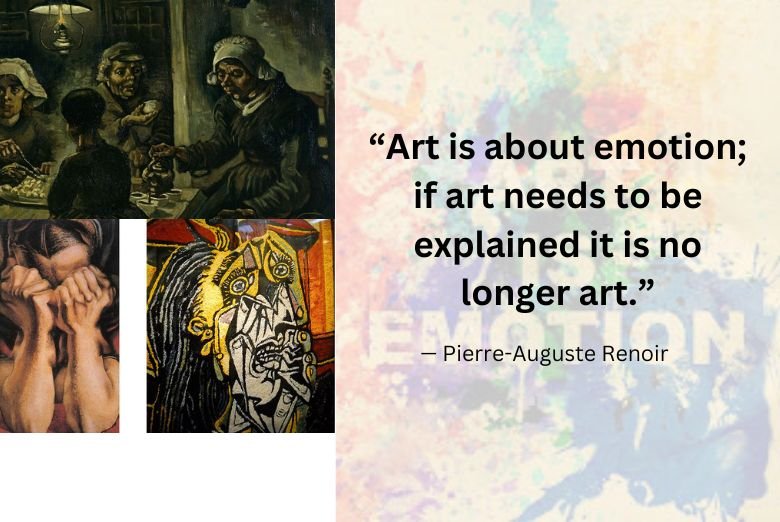 The connection between artworks and emotions