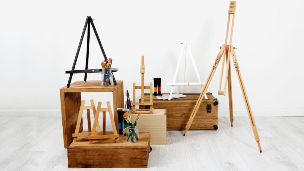 Easels are indispensable tools in the art world, offering a stable framework to hold canvases or other surfaces while artists work