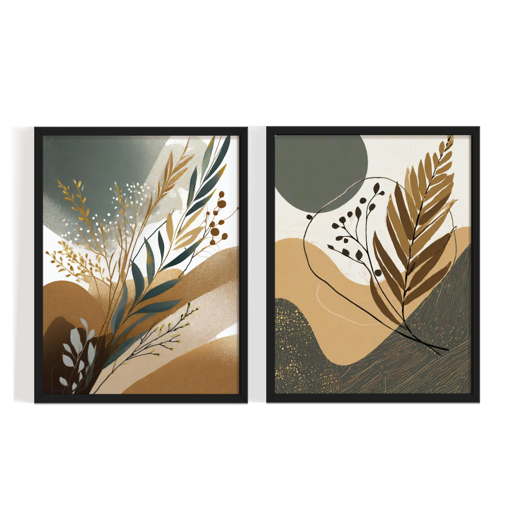 Boho Abstract Art, Boho painting black framed painting, by Arts Fiesta Boho Abstract Art, Boho painting black framed painting, by Arts Fiesta