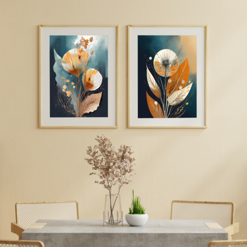 Flower Aesthetics 1, Boho paintings Boho Art, by Arts Fiesta art gallery