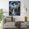 Crescent Moon, landscape painting by Arts Fiesta