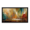 Earthbound Whispers Black Frame, Abstract Painting for Wall Decor, Arts Fiesta Art Gallery