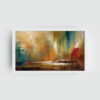 Earthbound Whispers White Frame, Abstract Painting for Wall Decor, Arts Fiesta Art Gallery