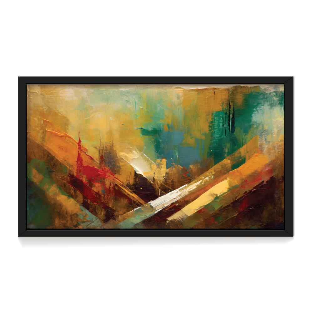 Echoes Of Clay Black Frame 1 Echoes Of Clay Black Frame, Abstract Painting for Wall Decor, Arts Fiesta Art Gallery