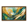 Abstract Nature Love Brown Frame, Abstract Painting for Wall Decor, Arts Fiesta Art Gallery