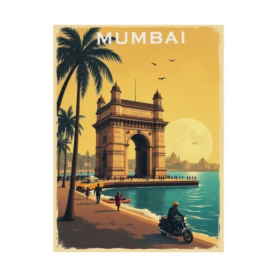 Mumbai Travel Poster