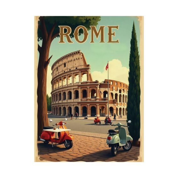 Rome Travel Poster