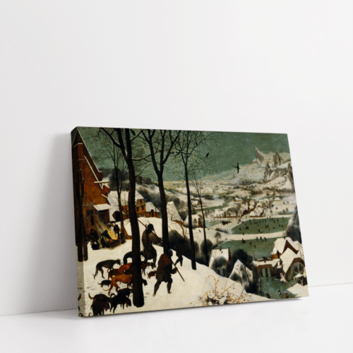 The hunters in the snow By Pieter Bruegel the Elder, famous painting, vintage painting,canvas print landscape painitng print