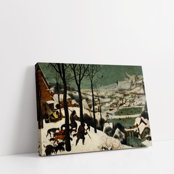 The hunters in the snow By Pieter Bruegel the Elder, famous painting, vintage painting,canvas print landscape painitng print