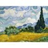 Wheat Field with Cypresses By Vincent Van Gogh, famous painting, vintage framed painting, van gogh paintng print