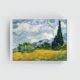 Wheat Field with Cypresses By Vincent Van Gogh, famous painting, vintage painting white frame, van gogh painitng print