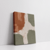 Bring raw nature indoors with "Hues of Mud" streteched canvas 1, a textured abstract art print set inspired by earthy tones, organic movement, and modern boho aesthetics.