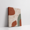 Bring raw nature indoors with "Hues of Mud" streteched canvas 2, a textured abstract art print set inspired by earthy tones, organic movement, and modern boho aesthetics.