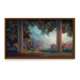 Daybreak brown frame Maxfield Parrish Daybreak, Daybreak canvas art, vintage art print, dreamy classical painting, golden hour artwork, romantic wall decor, fine art canvas print, vintage wall art, serene bedroom art, classic artist print, timeless canvas painting. brown canvas art print