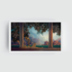 Daybreak white frame Maxfield Parrish Daybreak, Daybreak canvas art, vintage art print, dreamy classical painting, golden hour artwork, romantic wall decor, fine art canvas print, vintage wall art, serene bedroom art, classic artist print, timeless canvas painting white canvas art print