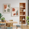 Bring raw nature indoors with "Hues of Mud", a textured abstract art print set inspired by earthy tones, organic movement, and modern boho aesthetics.