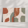 Bring raw nature indoors with "Hues of Mud" streteched canvas, a textured abstract art print set inspired by earthy tones, organic movement, and modern boho aesthetics.