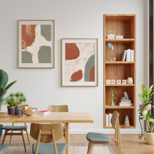 Bring raw nature indoors with "Hues of Mud", a textured abstract art print set inspired by earthy tones, organic movement, and modern boho aesthetics.