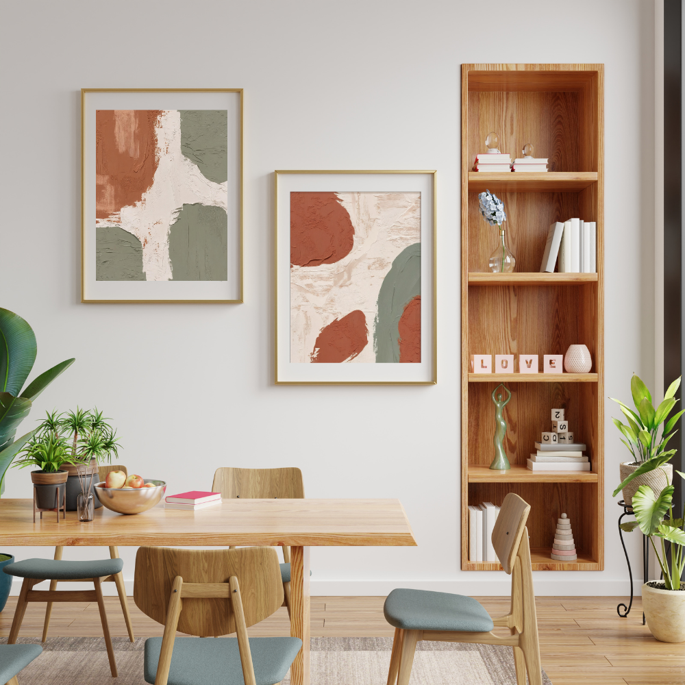 Bring raw nature indoors with "Hues of Mud", a textured abstract art print set inspired by earthy tones, organic movement, and modern boho aesthetics.