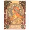 Alphonse Mucha print, Zodiac canvas art, vintage art print, art nouveau painting, decorative wall art, bohemian wall decor, celestial art print, astrology poster, classic artist prints, vintage canvas art